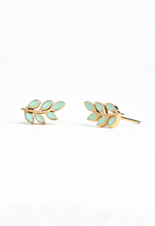 Rowen Stud Earrings in Mint