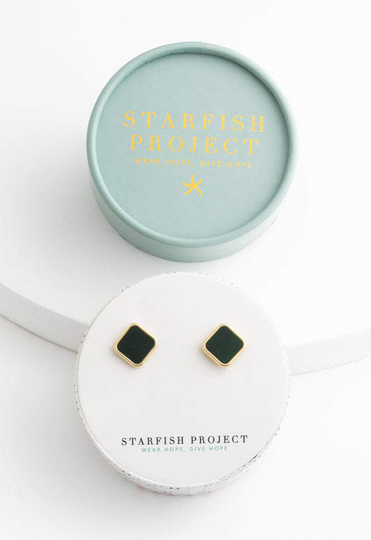 Noble Studs in Evergreen