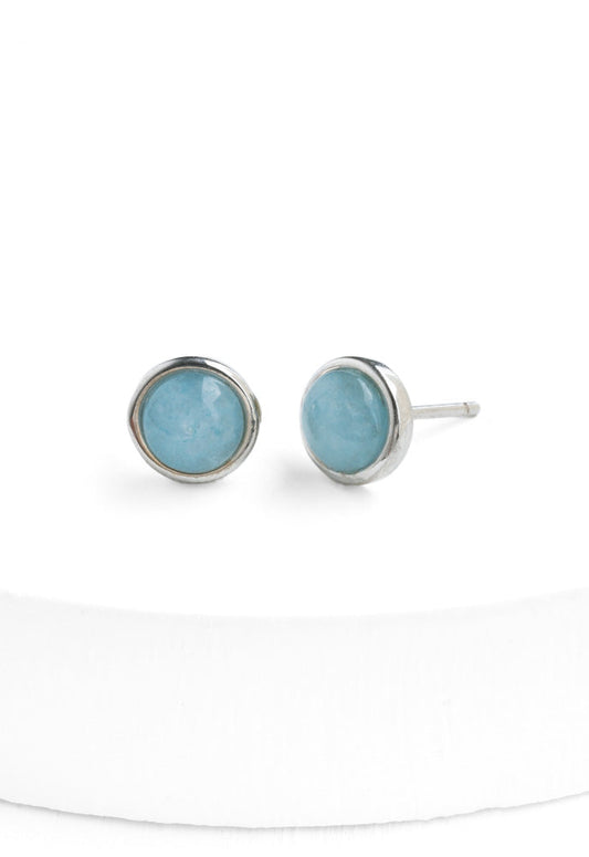 Breathe Aquamarine Studs