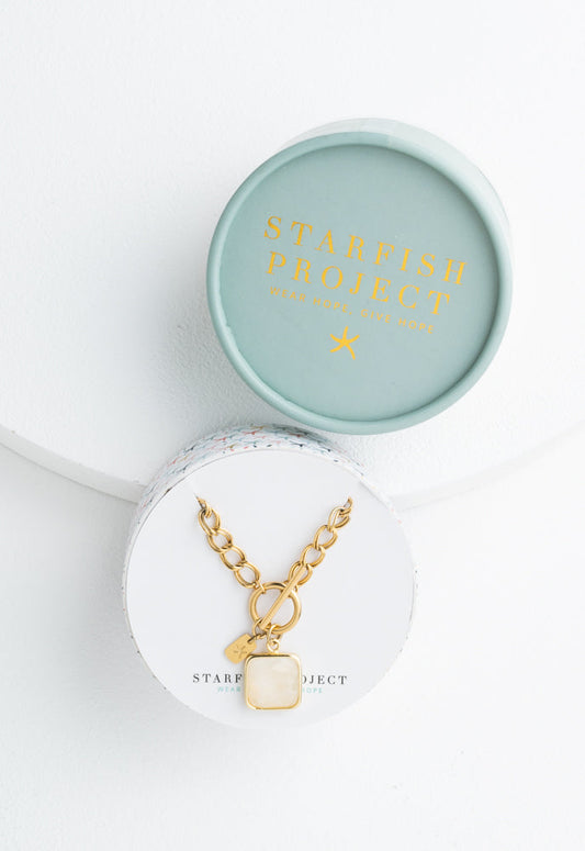 Abundant Hope Necklace in Mother of Pearl