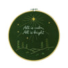 All is Calm Embroidery Hoop