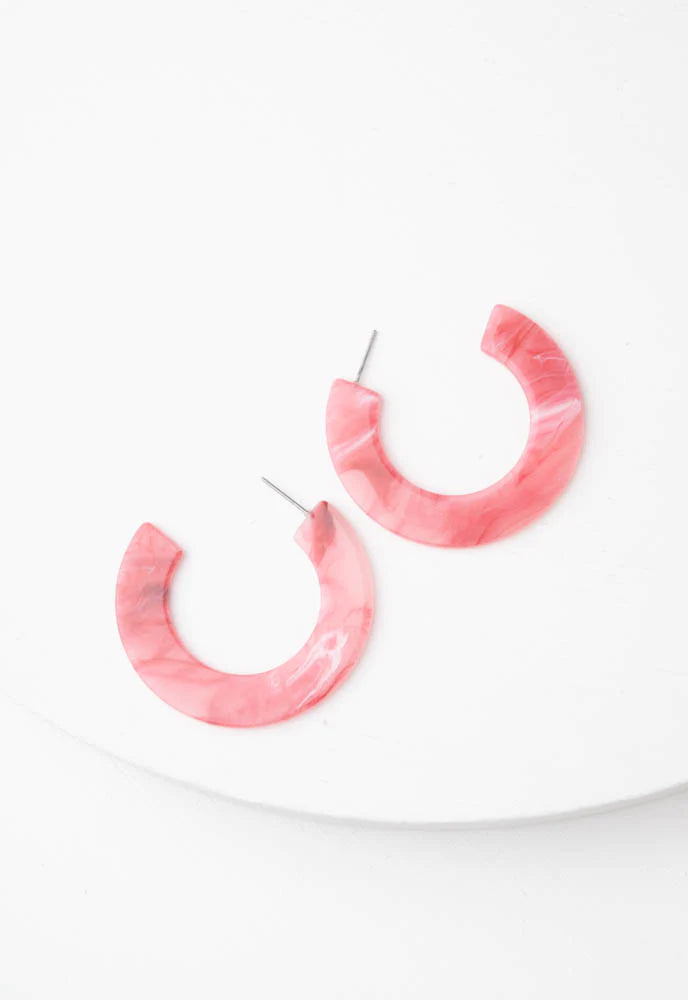 Daydream Resin Hoops in Bloom