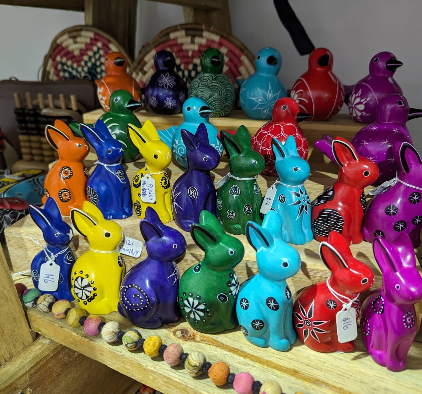 Soapstone Bunnies and Birds to