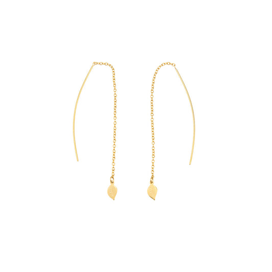 Eden Leaf Drop Earrings
