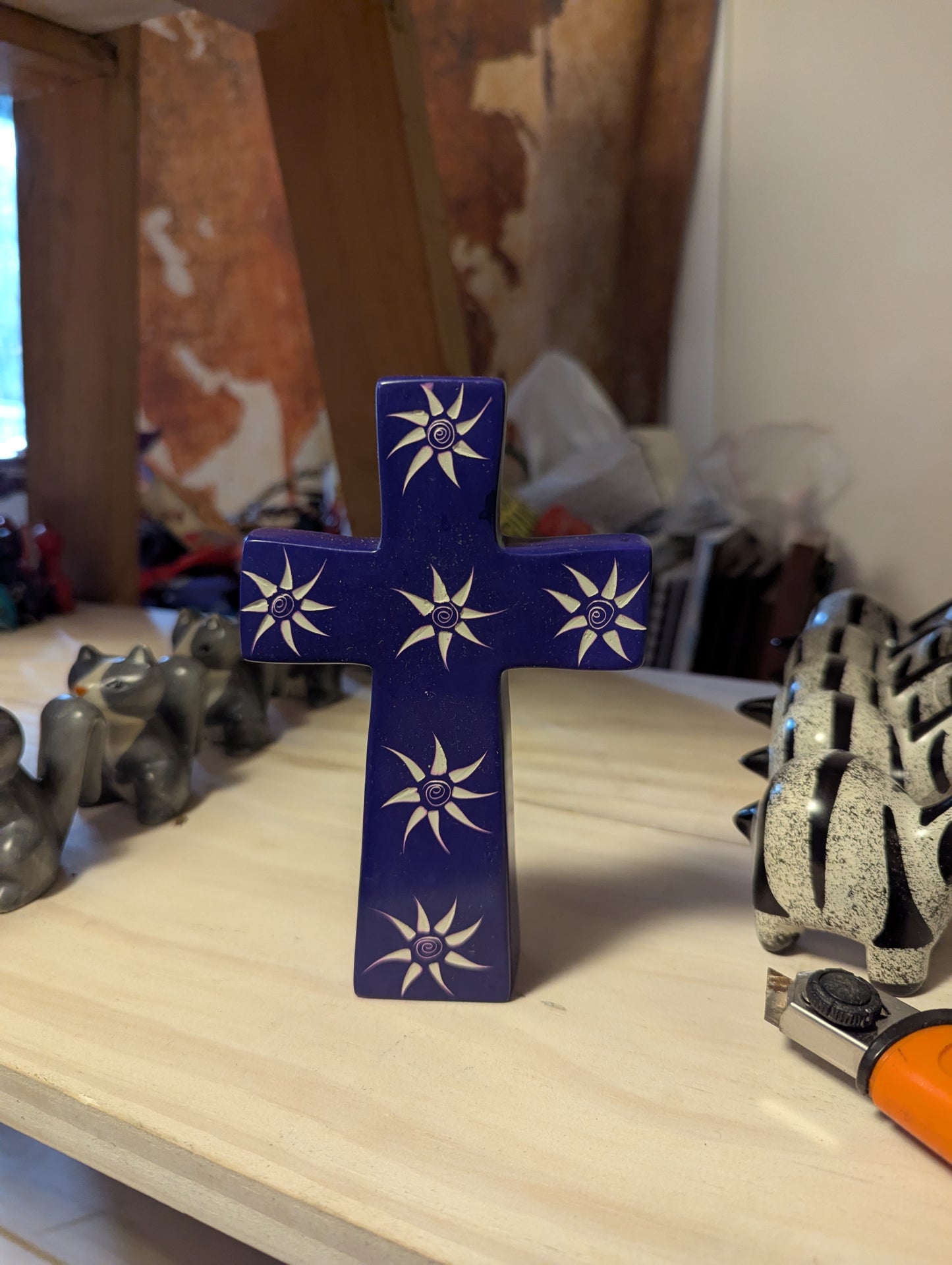 Soapstone standing Cross