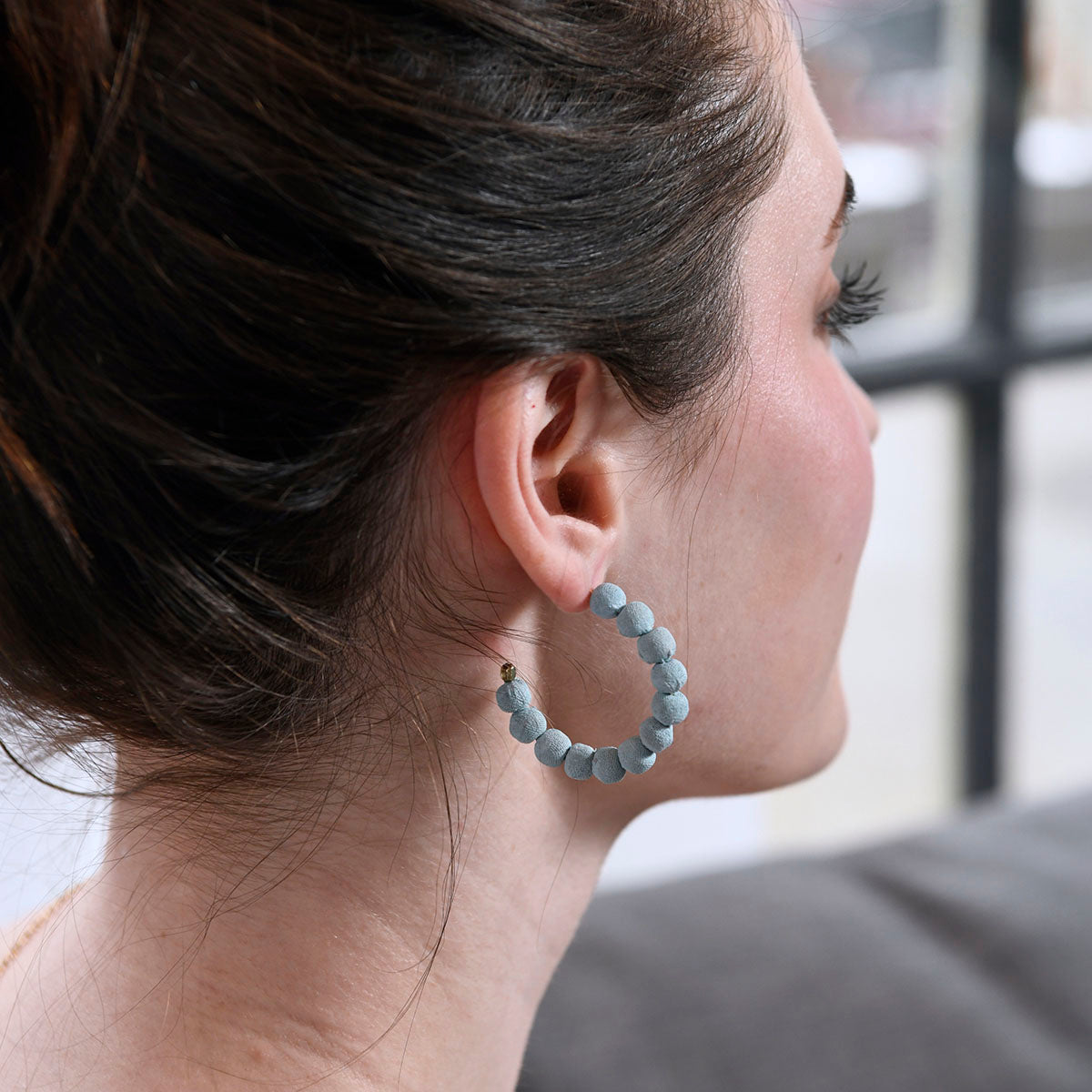 Blue Skies Mini Hoops