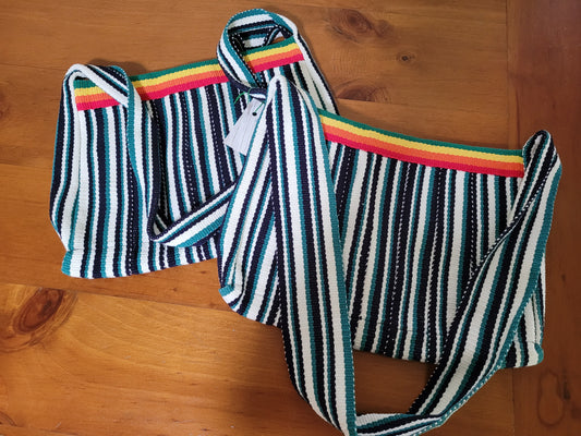 Striped Long Shoulder Bag