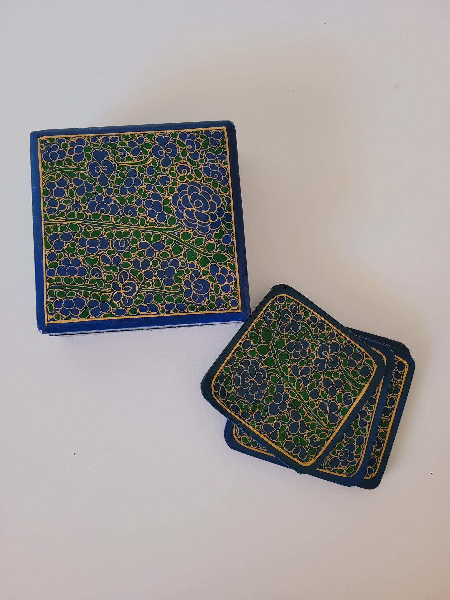Blue Coaster Set
