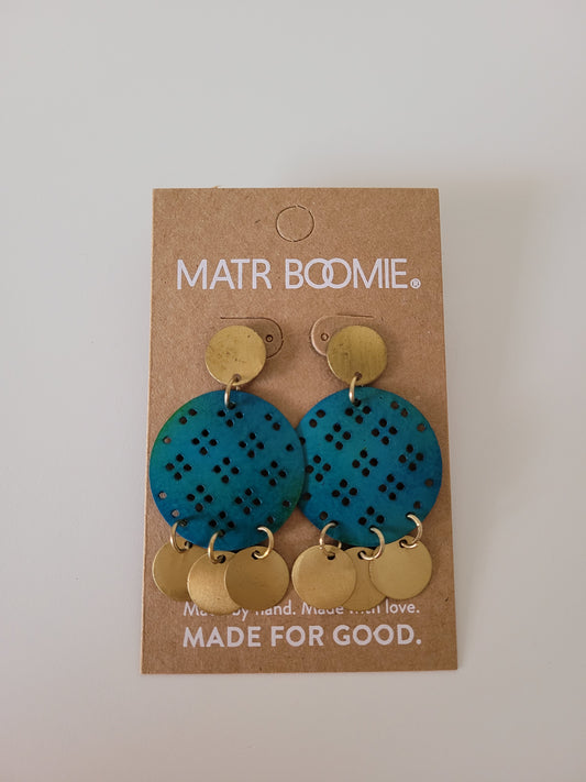 Chameli Earrings - Coin Cascade