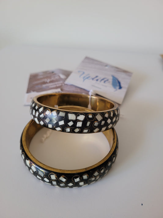 Resin and Brass Bracelet