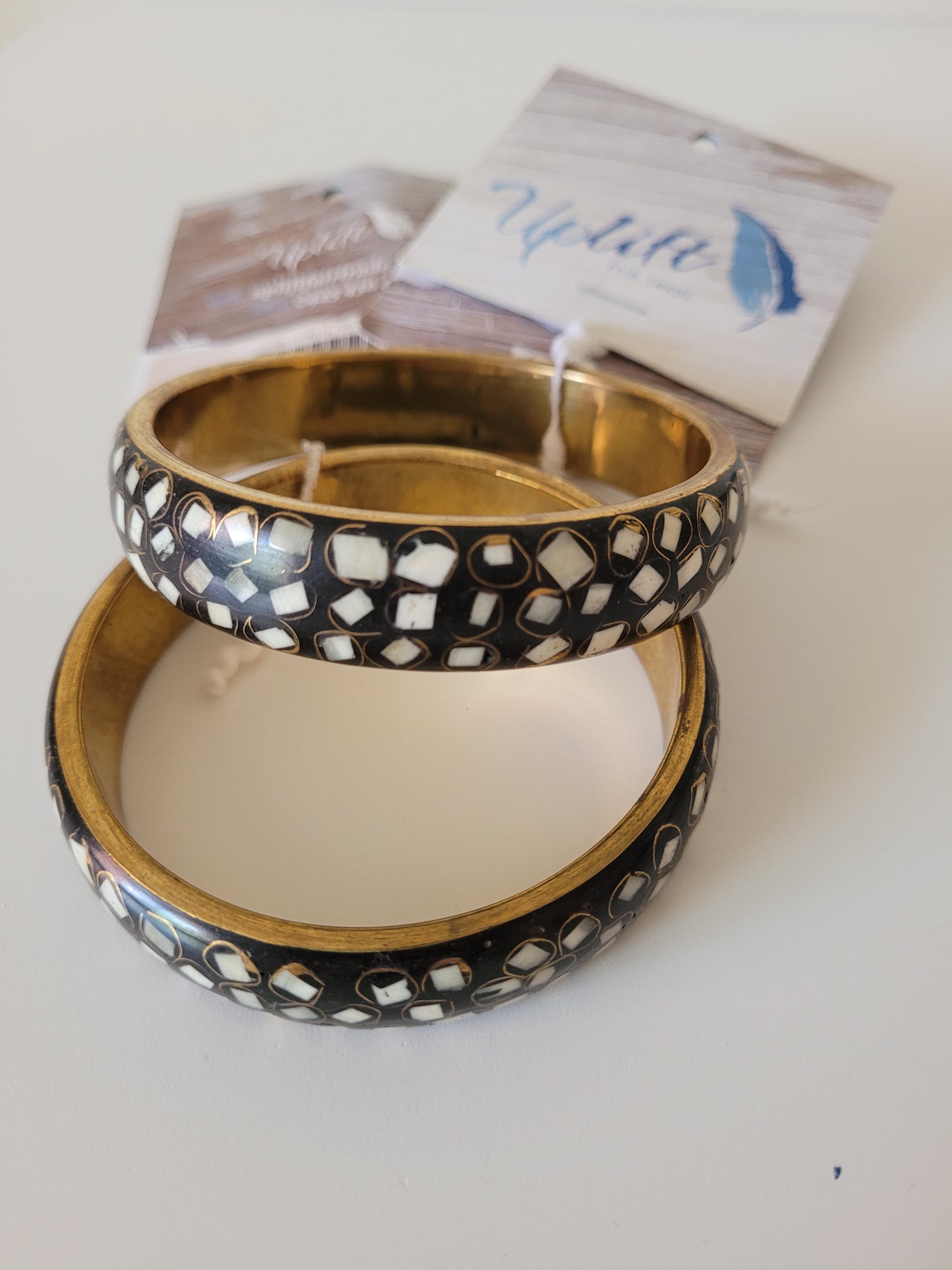 Resin and Brass Bracelet