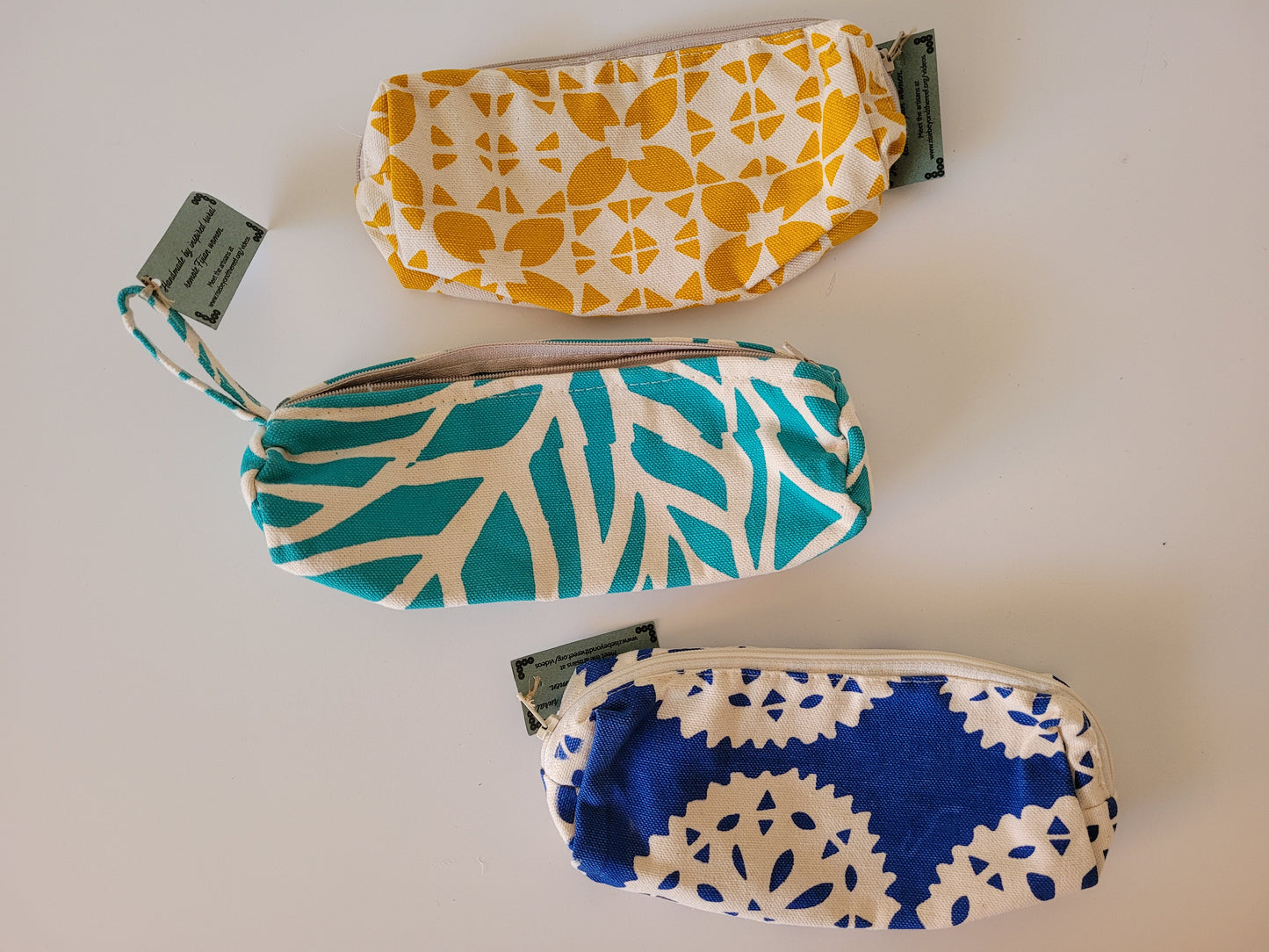 Pencil Cases Fijiian block printing