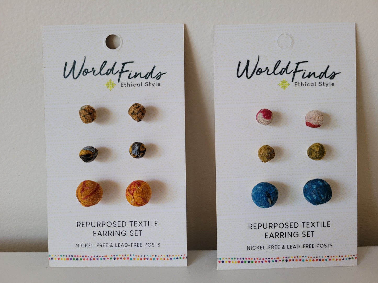 Kantha Bauble Stud Set