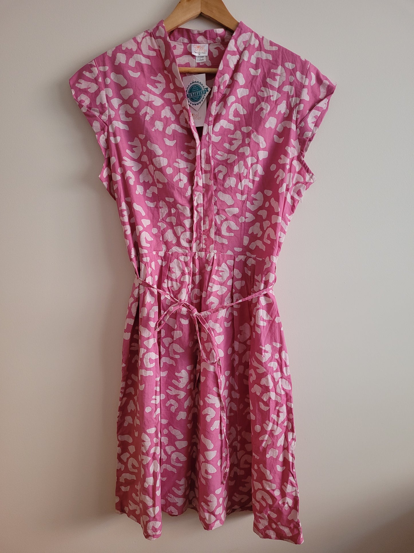 Global Mamas Retro Dress Atiwa Mauve