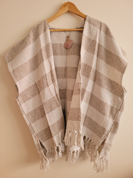 Woven Cotton Fringe Kaftan