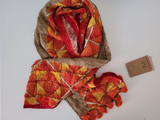 Kantha Sari Scarf