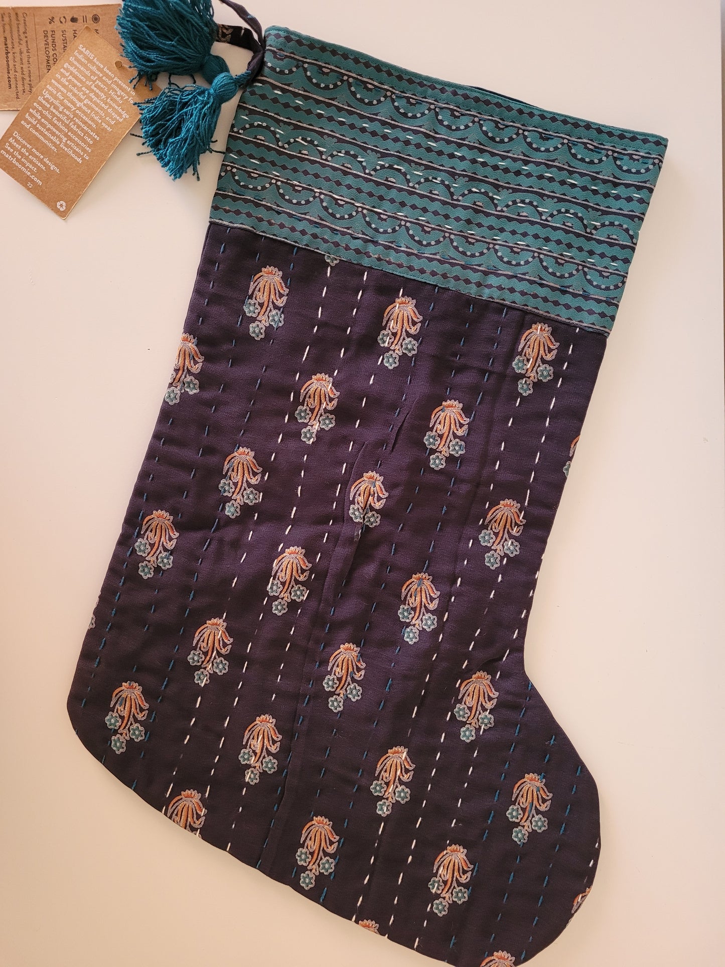 Kantha Christmas Stockings