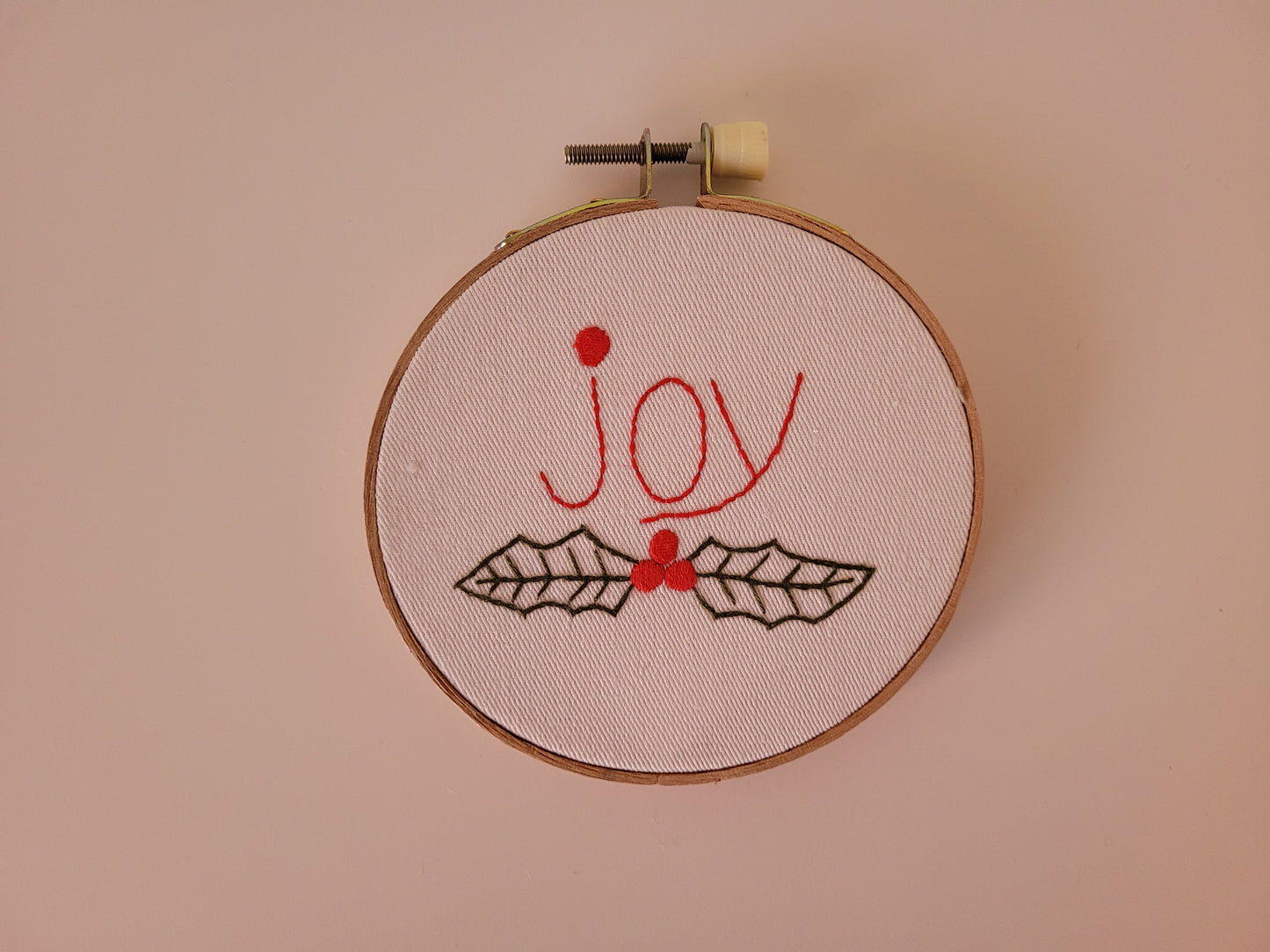 Embroidered hoop