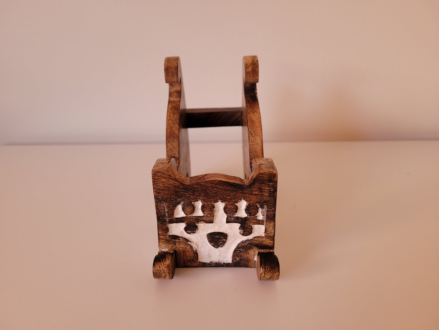 Wooden Cat Smart Phone Dock