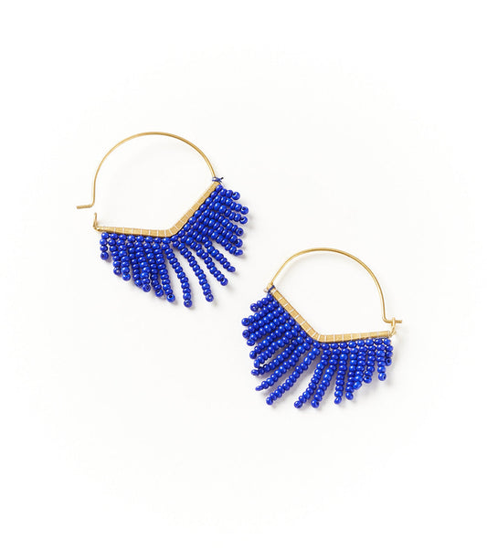 Kalapriya Earrings Navy Chevron