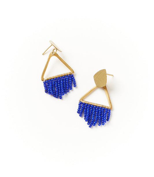 Kalapriya Earrings Navy Diamond