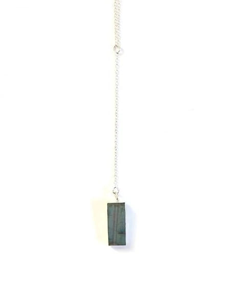 Drop Stone Pendant Necklace