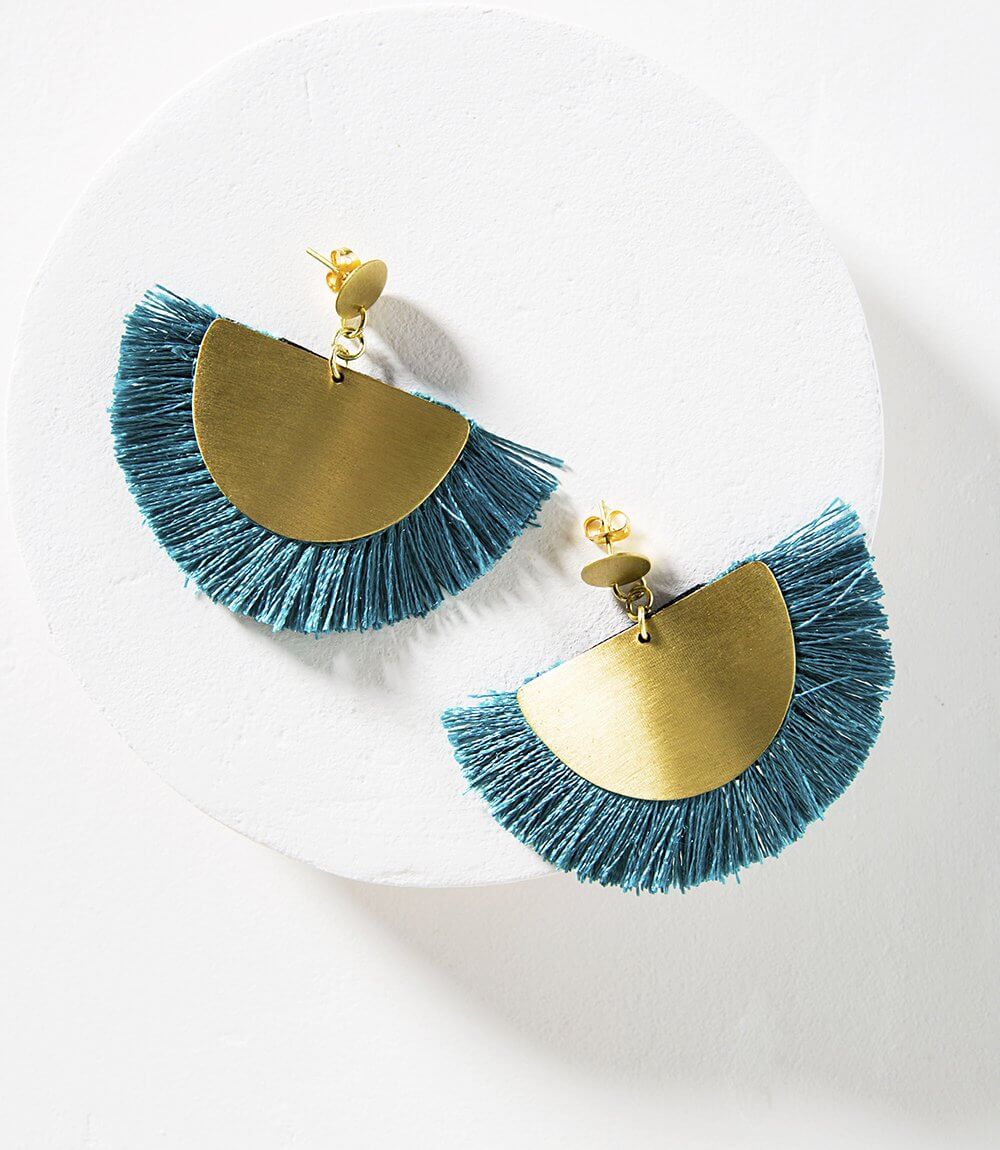 Vitana Cosmos Earrings - Blue or Teal