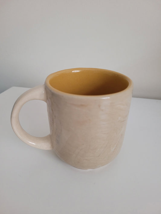 Ceramic Textured Amber Love Mug