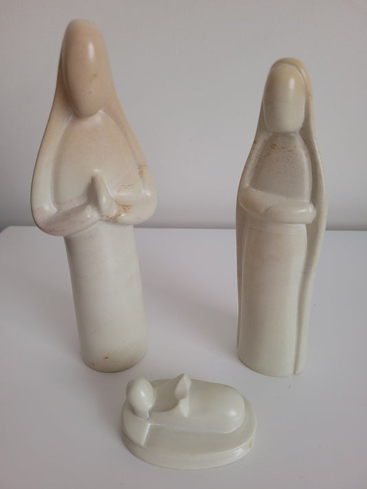 Soapstone Nativity Natural