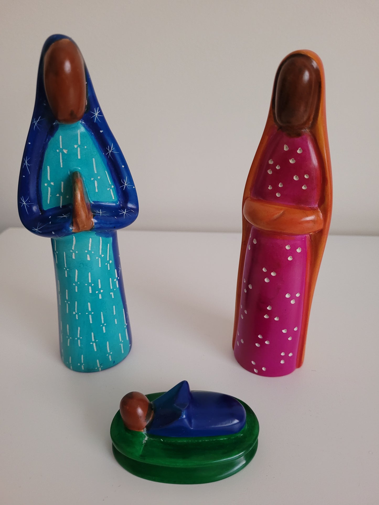 Soapstone Nativity Colourful