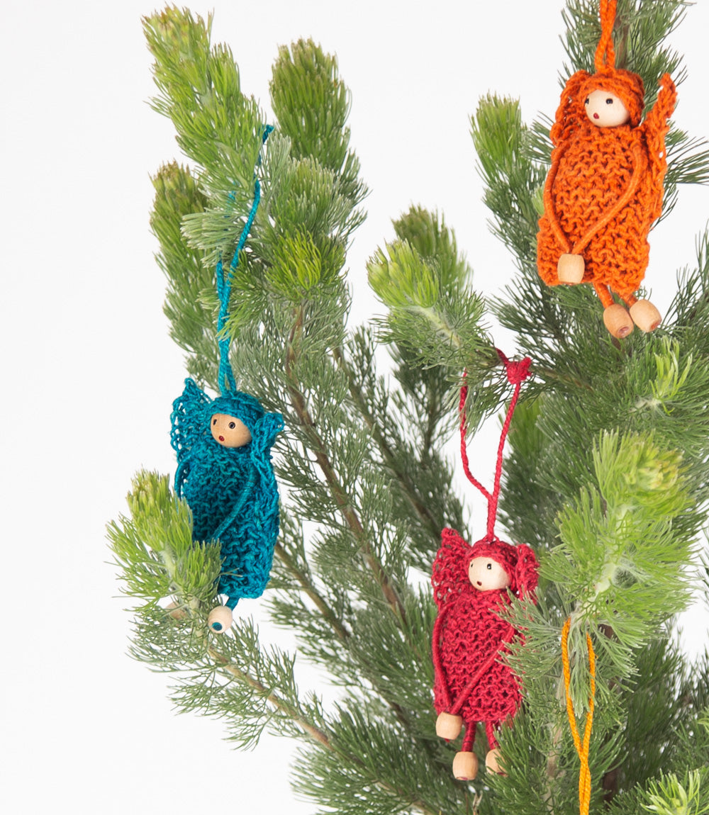 Hemp Angel Ornaments