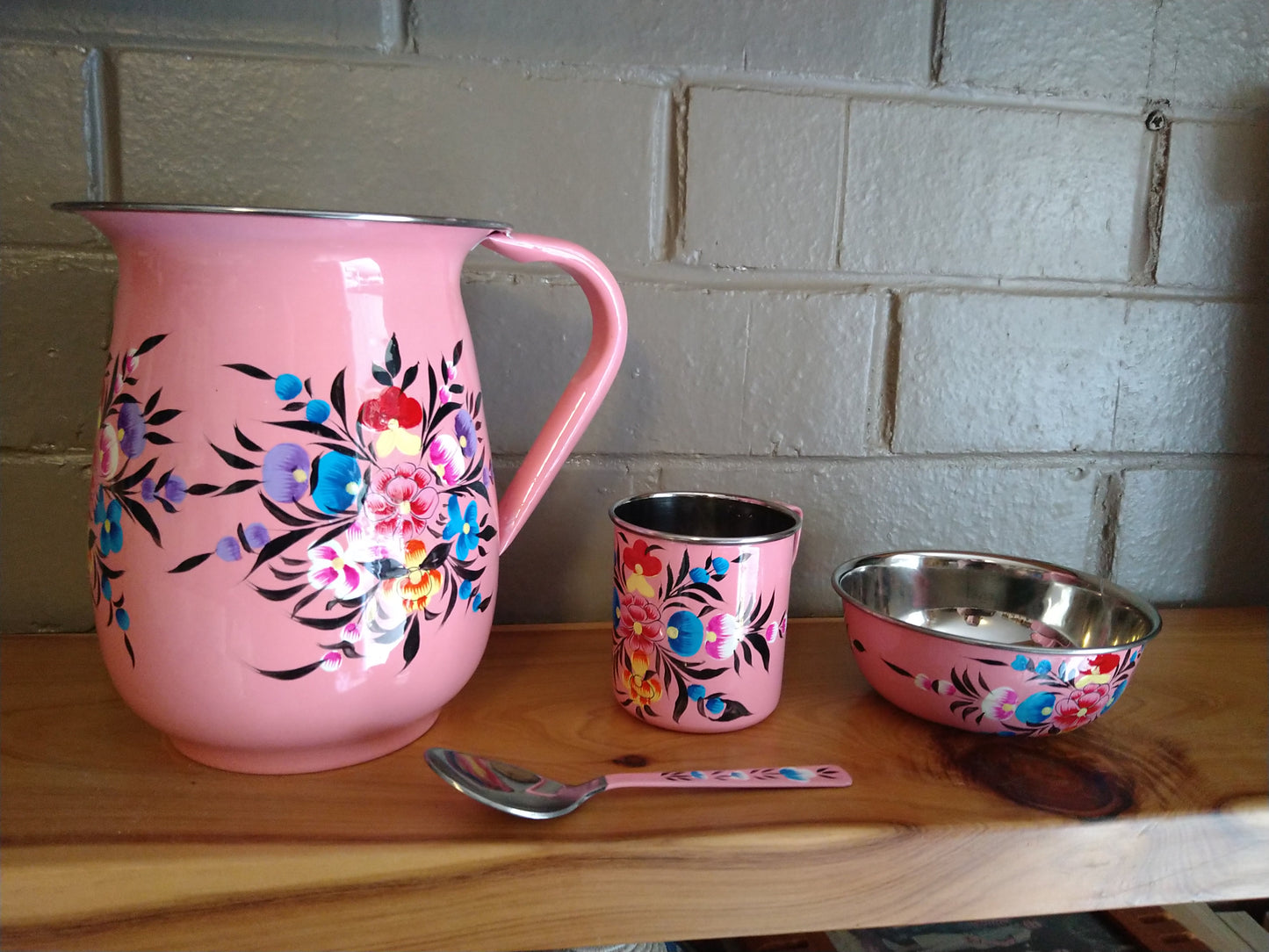 Handpainted Steel jugs