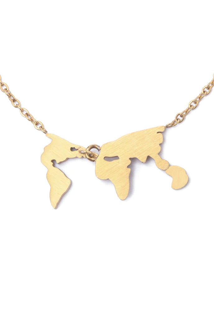 Eliana World Necklace in Silver or Gold