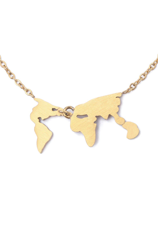 Eliana World Necklace in Silver or Gold