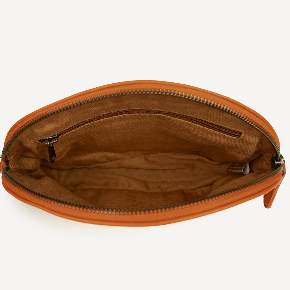 Small Halfmoon Handbag in Brown leather, Fog Leather, Sienna Leather, Black Leather or Woven Honey Leather
