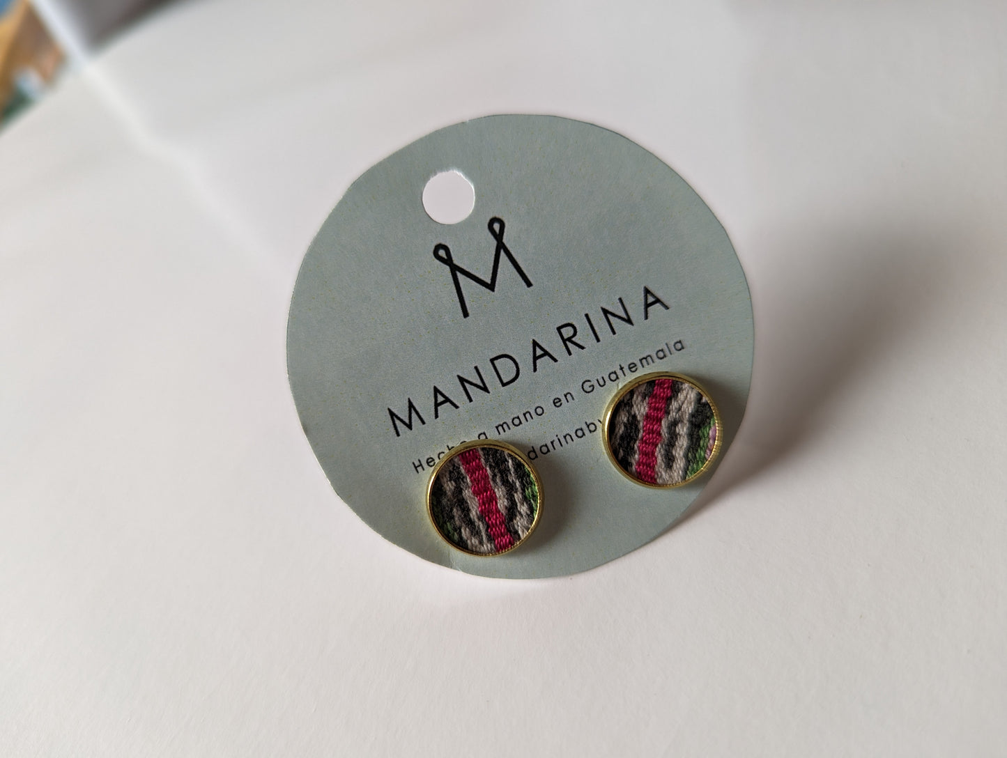 Textile Stud Earrings