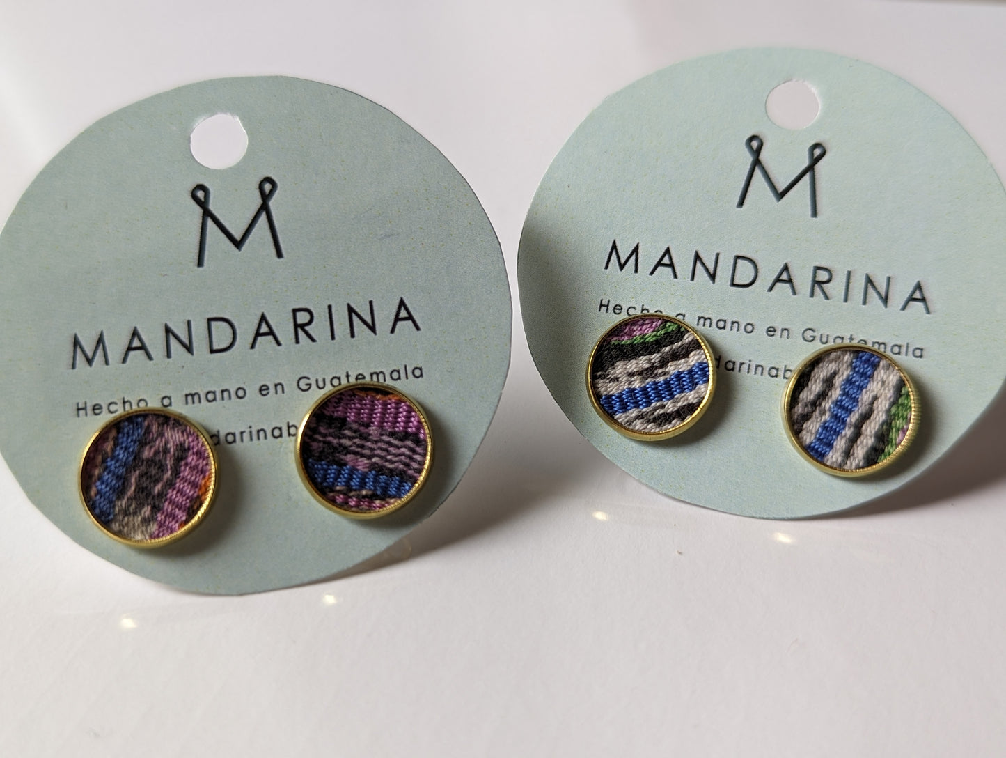 Textile Stud Earrings