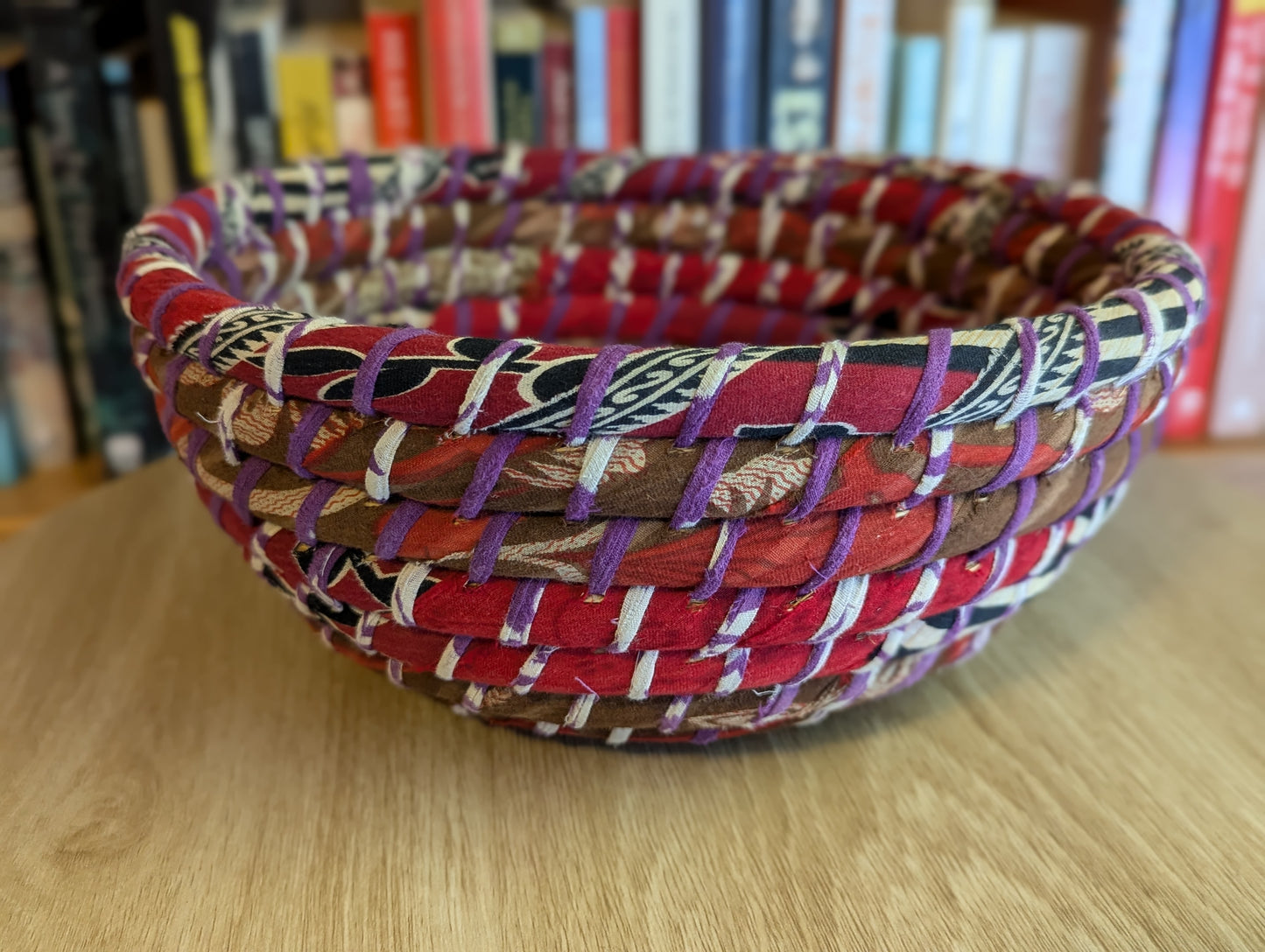 Recycled Chindi Woven Basket