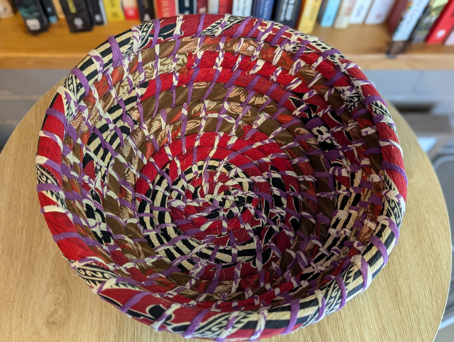 Recycled Chindi Woven Basket