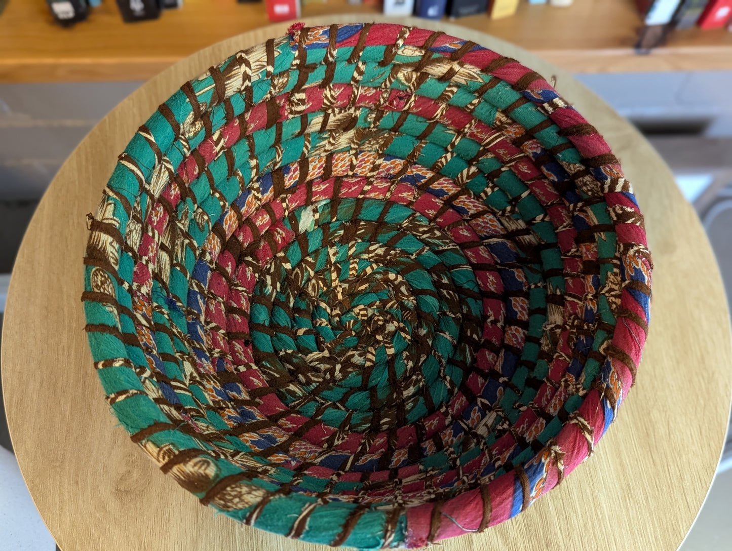 Recycled Chindi Woven Basket