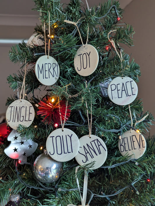 Soapstone Round ornaments