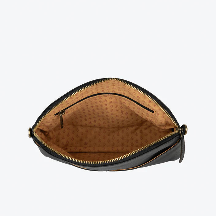 Small Halfmoon Handbag in Brown leather, Fog Leather, Sienna Leather, Black Leather or Woven Honey Leather