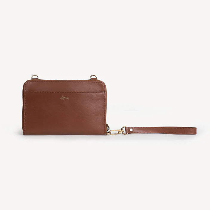 New style Crossbody wallet in Brown, Camel, Fog or Black leather