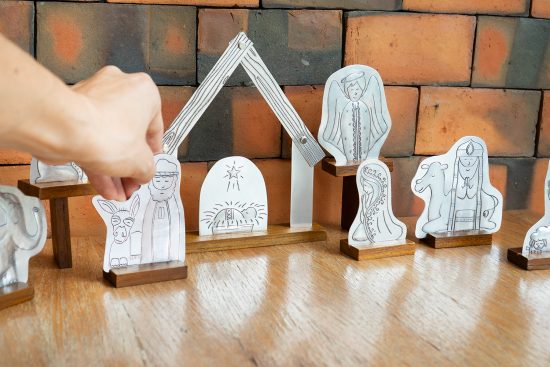 Tin Nativity Set