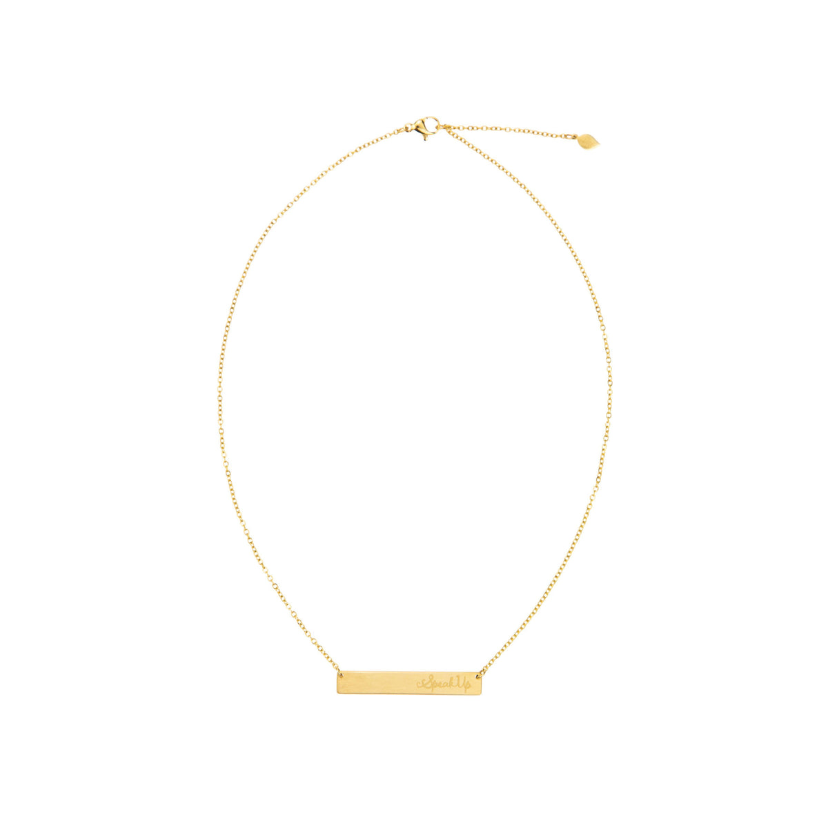 SPEAK UP Necklace Gold or Silver