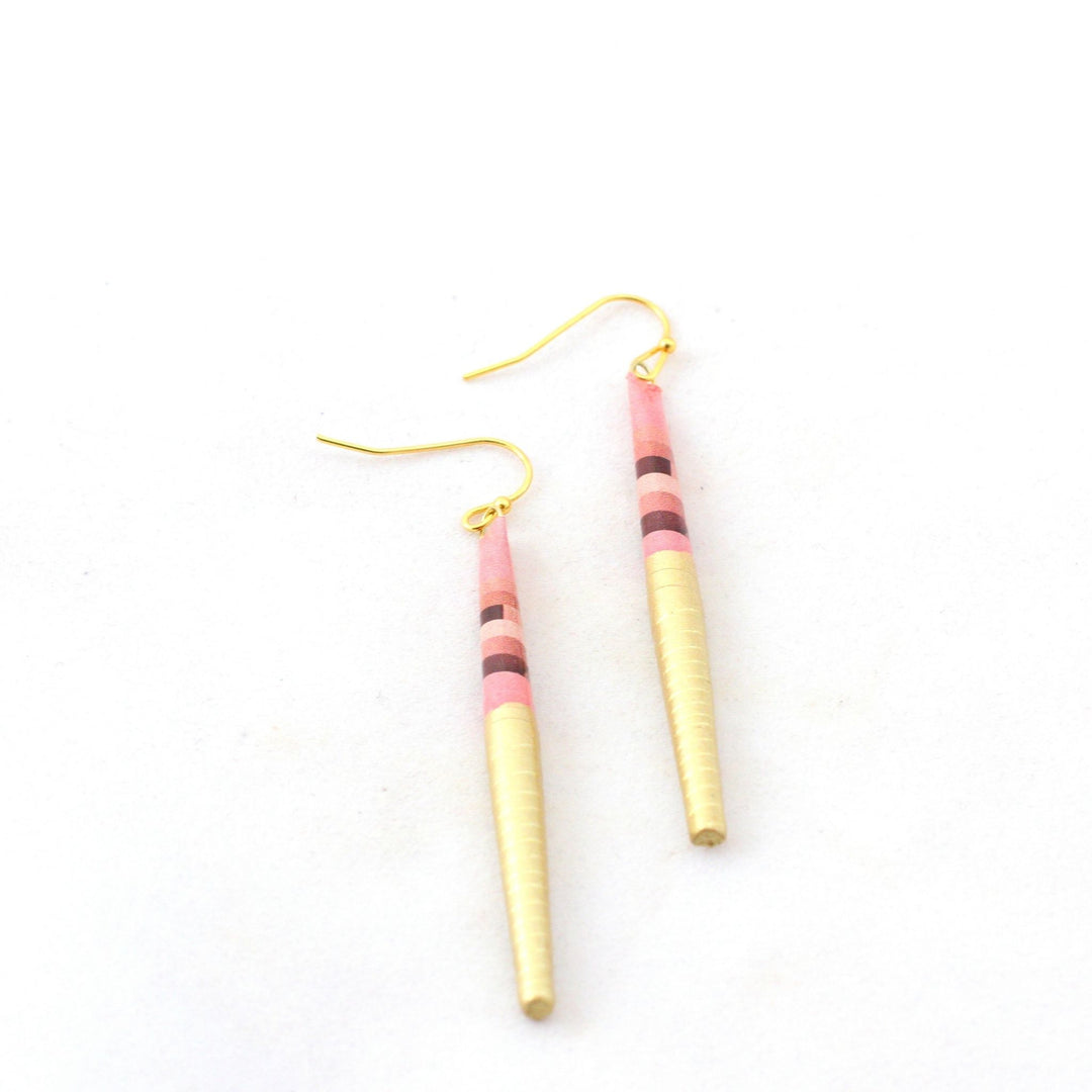 Paper Bead Earrings