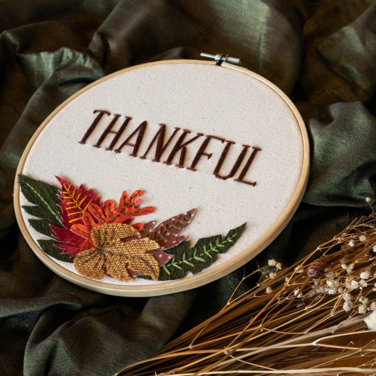Thankful Embroidery Hoop