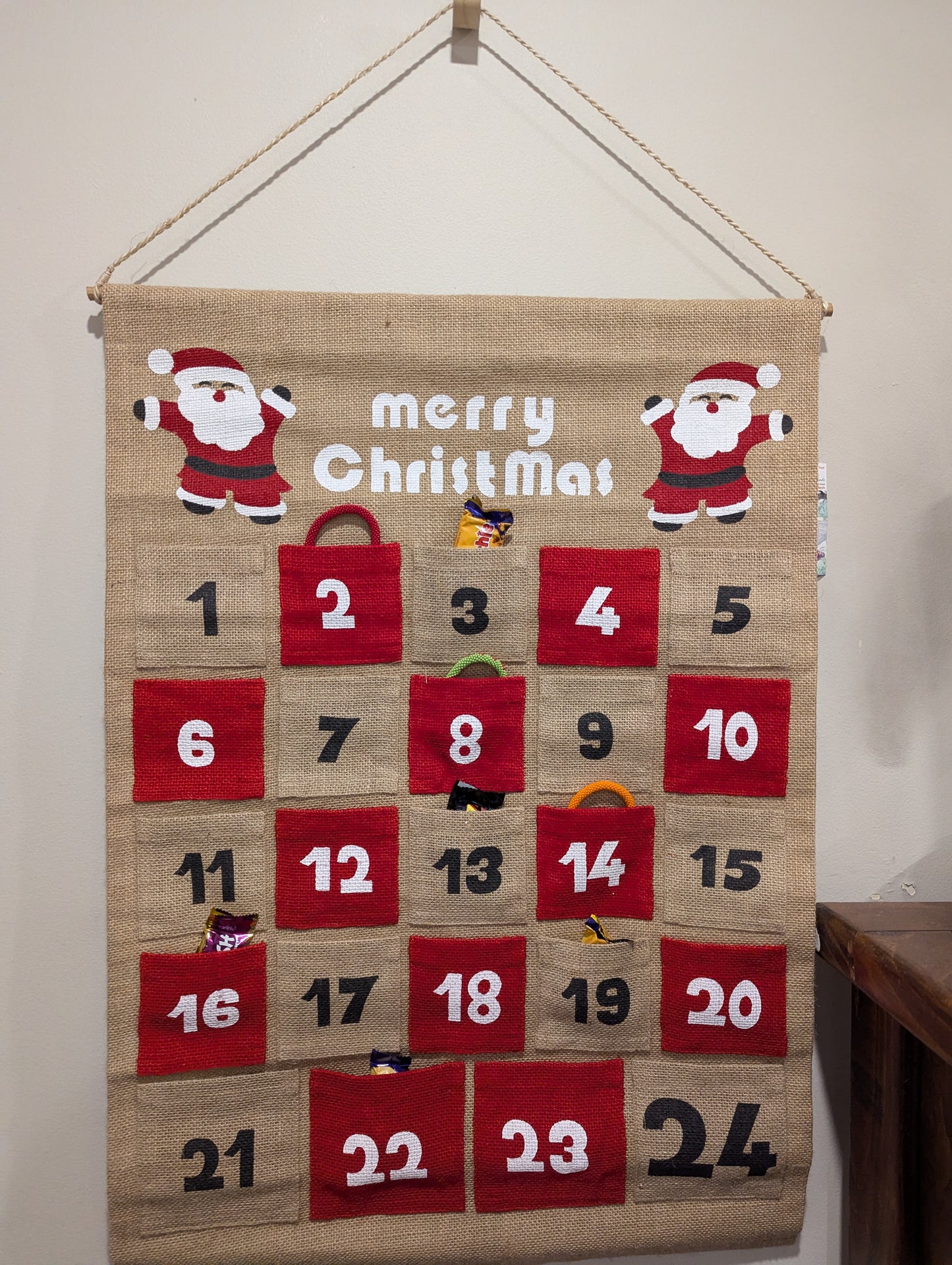 Jute Fill Your Own Advent Calendar