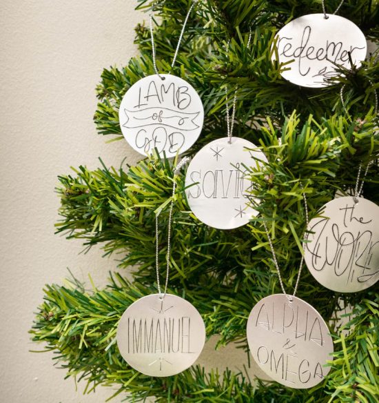 Names of Jesus Tin Ornament Set