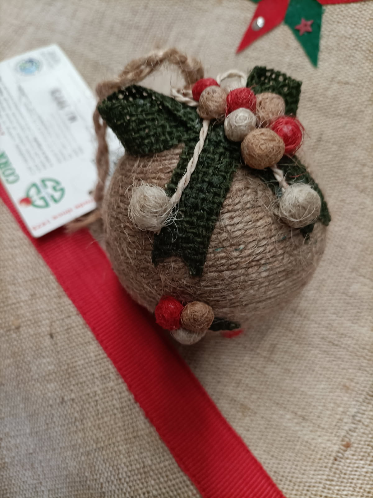 Jute Baubles Many different Designs